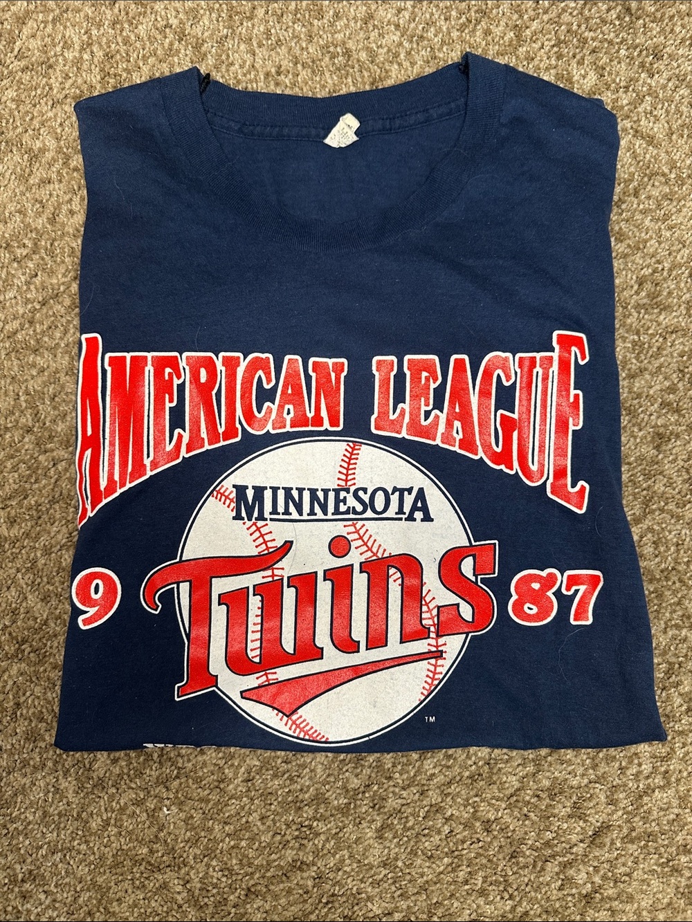 Vintage 1987 Minnesota Twins Western Division Champions shirt